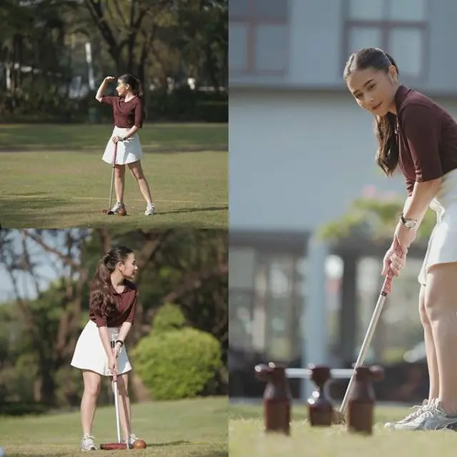 6 Potret Prilly Latuconsina Jajal Hobi Baru dengan Olaharaga Woodball