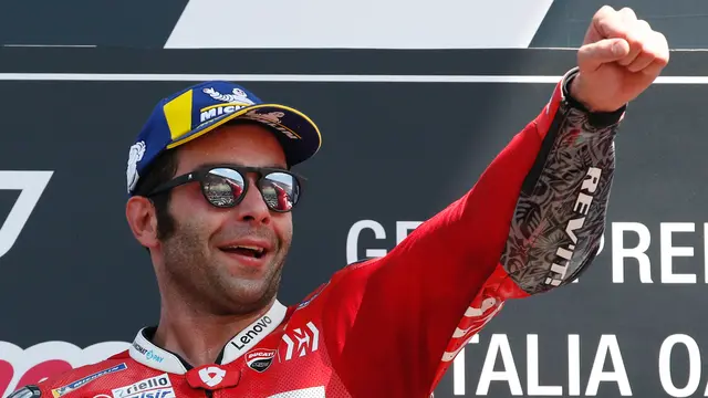 Selebrasi Danilo Petrucci Juara MotoGP Italia