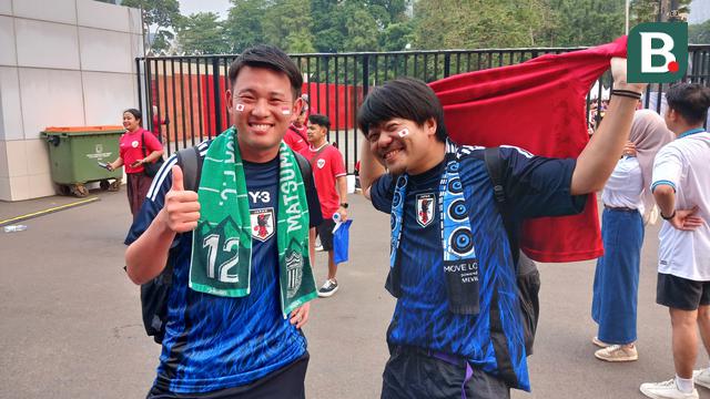 Suporter Timnas Jepang - Timnas Indonesia Vs Timnas Jepang di Kualifikasi Piala Dunia 2026