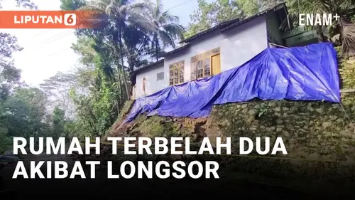 VIDEO: Kena Longsor, Rumah di Kulon Progo Terbelah Dua