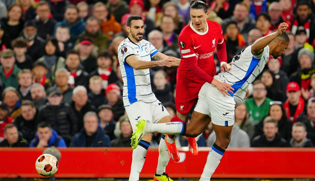 Menjamu Atalanta, tim asuhan Jurgen Klopp mengalami kesulitan menguasai jalannya pertandingan. (AP Photo/Jon Super)