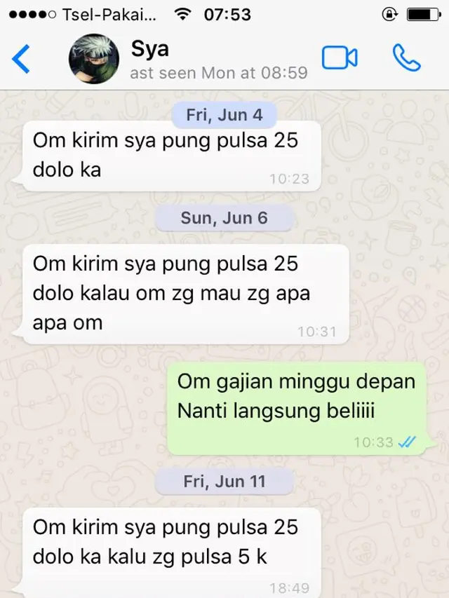 6 Potret Chat Kocak Sama Keponakan Ini Bikin Gemas Netizen
