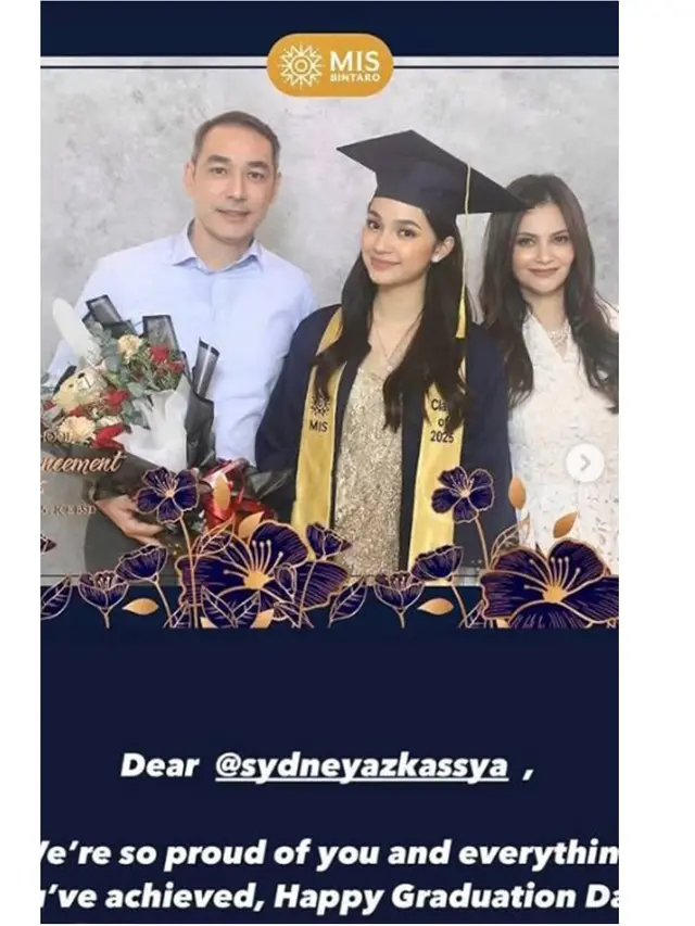 7 Potret Wisuda Kelulusan SMA Sydney Anak Cut Tari, Dihadiri Yusuf Subrata