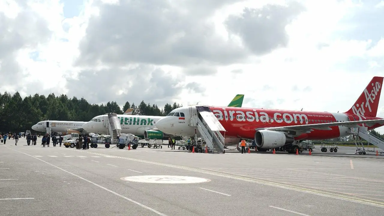 PT Angkasa Pura Indonesia atau InJourney Airports mencatat kenaikan jumlah penumpang ke Bandara Raja Sisingamangaraja XII atau Bandara Silangit. (Dok InJourney)