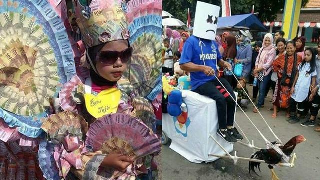 6 Kostum Karnaval 17 Agustus Ini Absurd Pol, Mengundang Gelak Tawa