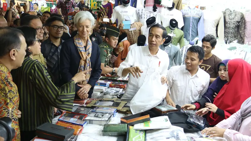 Jokowi ajak Bos IMF ke Pasar Tanah Abang