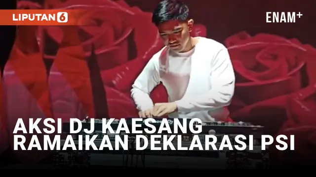 Sambut Deklarasi Dukungan kepada Prabowo-Gibran, Kaesang PSI Unjuk Kebolehan Nge-DJ