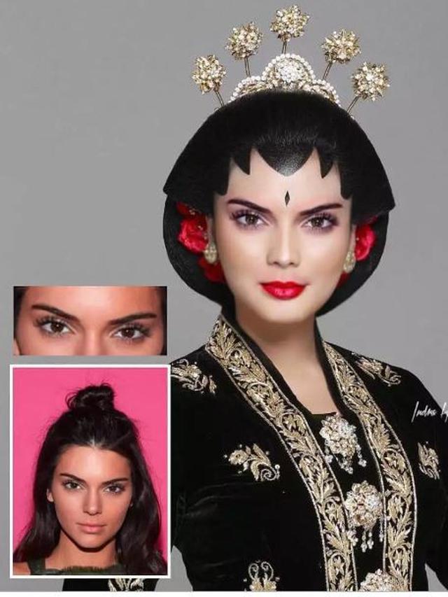 6 Editan Foto Artis Hollywood Jika Berkebaya Ini Bikin Senyum, Kocak