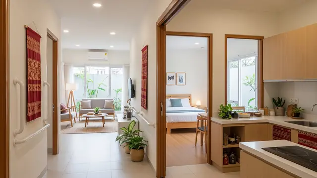 Rumah dengan Koridor Lebar Antar Ruangan