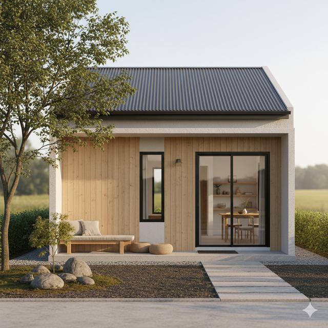 Desain Rumah Type 21 Minimalis Gaya Japandi