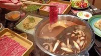 Shabu-shabu di Restoran Momo Paradise. (Liputan6.com/Dinny Mutiah)