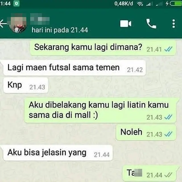 6 Chat Ketahuan Bohong oleh Kekasih Ini Bikin Malu