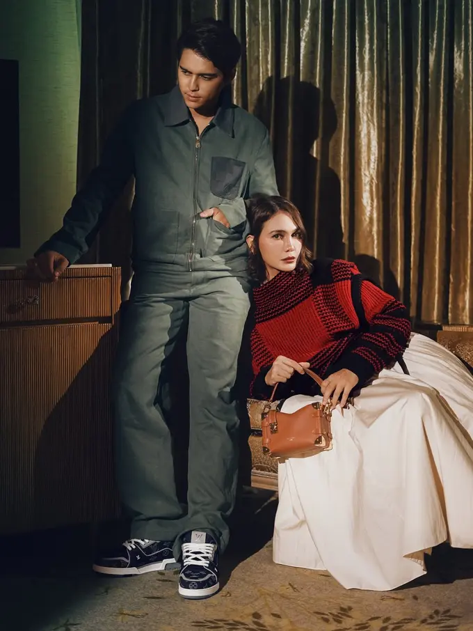 Gaya Serasi Luna Maya dan Maxime Bouttier dalam Balutan Louis Vuitton, Elegansi Hangat untuk Musim Dingin