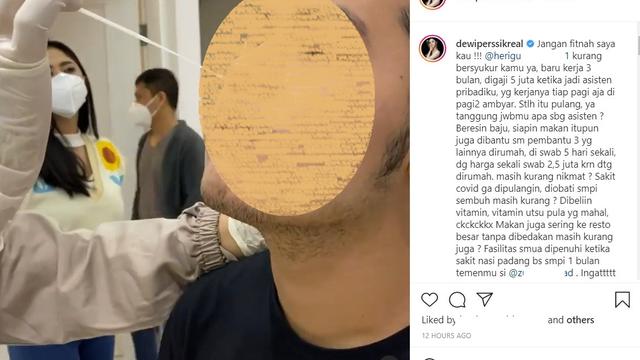 Unggahan Dewi Perssik. (Foto: Instagram @dewiperssikreal)