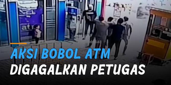 VIDEO: Berniat Bobol ATM, Aksi Pria Digagalkan Petugas