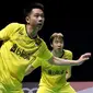 Ganda putra Indonesia, Kevin Sanjaya Sukamuljo, telah memastikan lolos ke semifinal BWF Super Series Finals 2017, Jumat (15/12/2017). (PBSI)