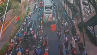 Bus Transjakarta Mogok di Cawang (Akun X @TMCPoldaMetro)
