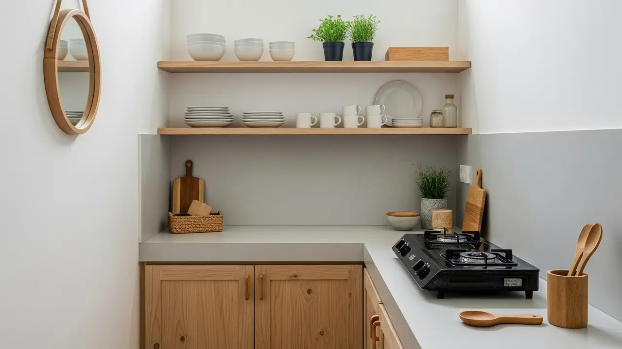 Model Dapur Rumah Sempit Tanpa Wastafel