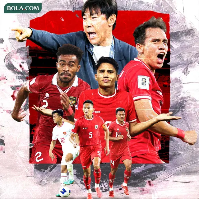 Timnas Indonesia - Ilustrasi Pemain Timnas Indonesia dan Shin Tae-yong