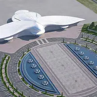 Bandara baru senilai 2,3 miliar dolar di Turkmenistan. (Polimeks)