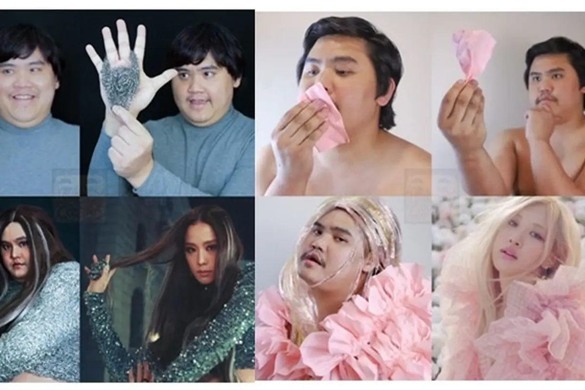 6 Cosplay Low Budget Jadi Jisoo dan Rose Blackpink Ini Kocak