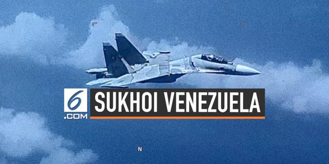 VIDEO: Jet Tempur Venezuela Bayangi Pesawat Amerika Serikat