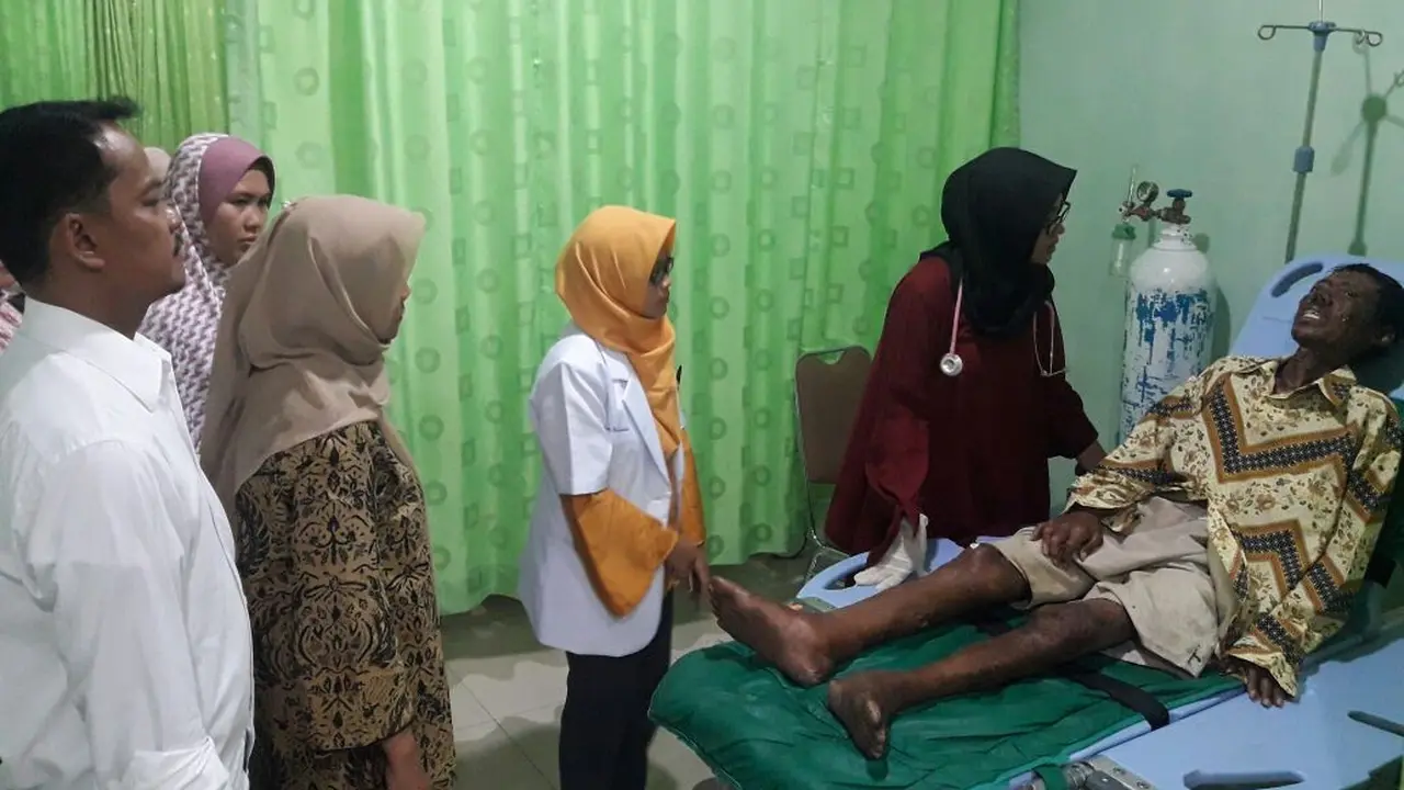 Pria dengan Tubuh Penuh Nanah