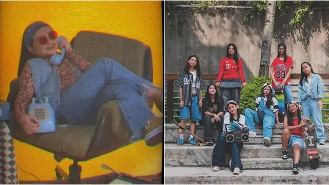 6 Beda Gaya Arsy Hermansyah Vs Safeea Ahmad di Pemotretan Kelas, Tampil Retro
