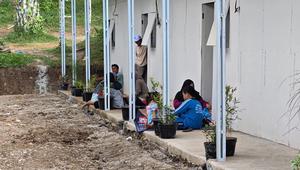 Warga Kabupaten Agam, Sumatra Barat, menempati hunian sementara (huntara) yang dibangun pemerintah. (Ist)