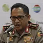 Kapolri, Tito Karnavian, saat konferensi pers jelang laga final Piala Presiden 2018 di Hotel Sultan, Jakarta, Kamis (15/2/2018). Final dan semifinal Piala Presiden 2018 akan digelar di SUGBK Jakarta. (Bola.com/M Iqbal Ichsan)