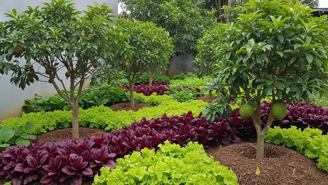 Kebun   Dibagi Zona Sayur dan Buah