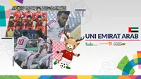 Tim Sepak Bola Putra Uni Emirat Arab Asian Games 2018 (Bola.com/Adreanus Titus)