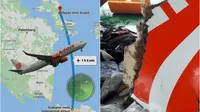 Pesawat Lion Air JT 610 jatuh di Teluk Karawang pada Senin 29 Oktober 2019 (Dok. Basarnas)