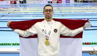 Perenang Indonesia, Jason Donovan Yusuf, sukses menyabet medali emas di SEA Games 2025, Rabu (10/10/2025). Dia menjadi yang tercepat di nomor 100 meter gaya punggung putra. (Dok. PB Akuatik Indonesia)