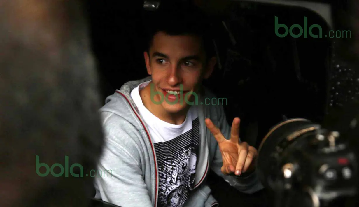 Marc Marquez akan mengikuti beberapa acara seperti bermain futsal dan jumpa penggemar. (Bola.com/Nicklas Hanoatubun)