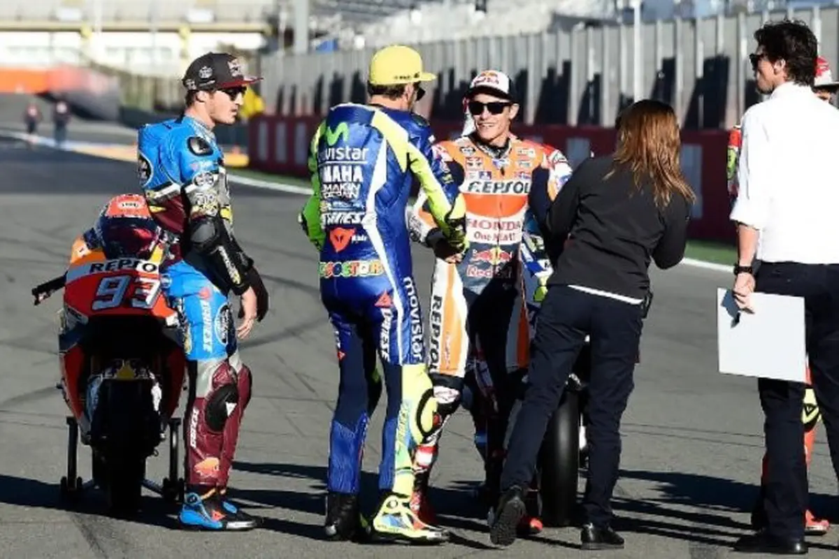 Valentino Rossi dan Marc Marquez.