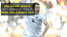 Berita video gol marquee player Pusamania Borneo FC, Shane Smeltz, ke gawang Italia pada Piala Dunia 2010. Seperti apa gol Smeltz itu?