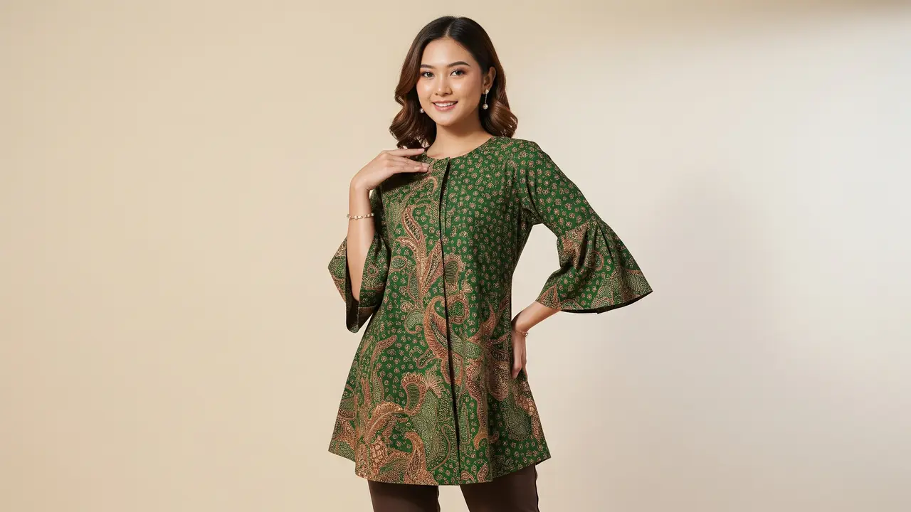 Model Tunik Batik untuk Acara Kantor