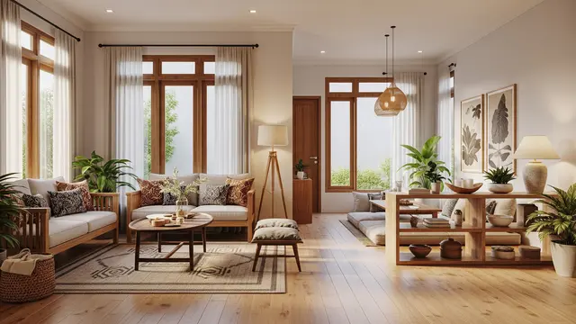 Desain Rumah Mungil dengan Konsep Ruang Mengalir agar Terasa Luas