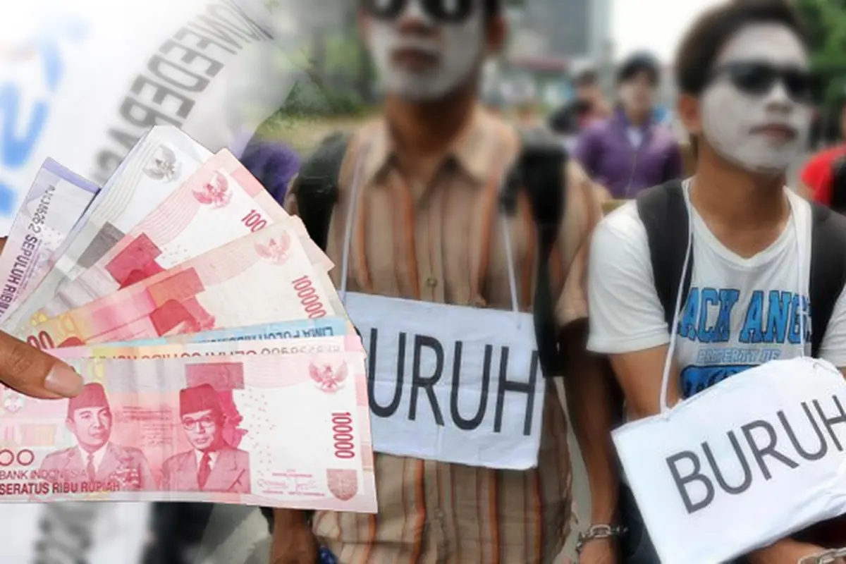 Ilustrasi Demo Buruh