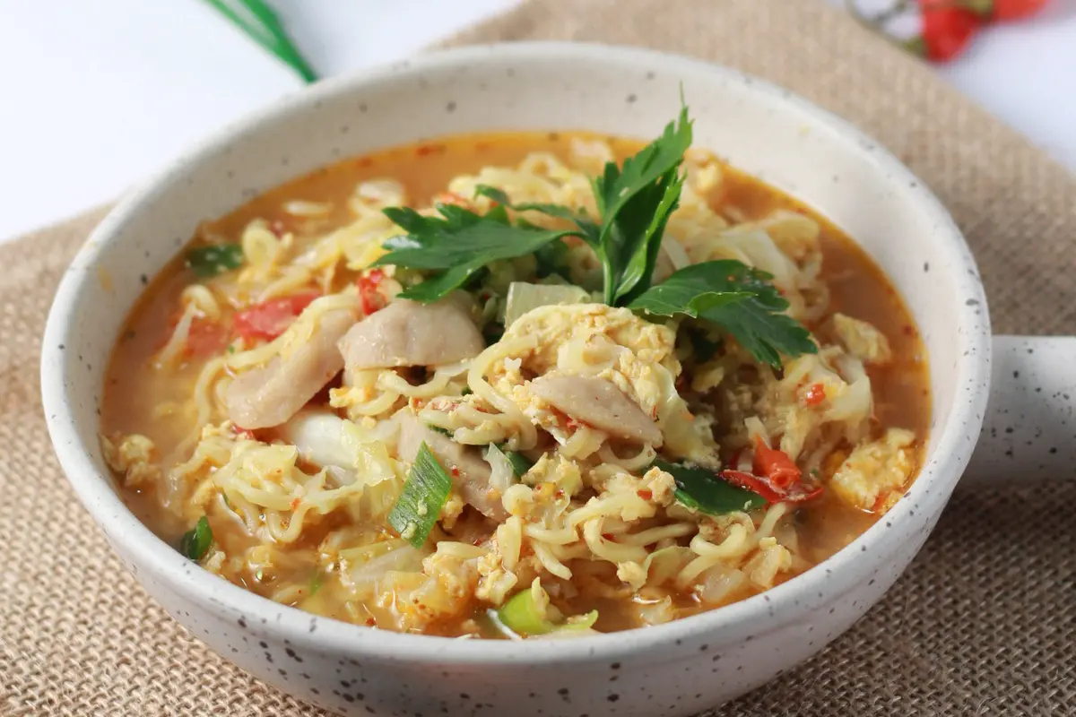 resep mie tek tek kuah jawa