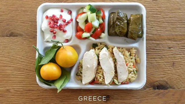 bekal sekolah di seluruh dunia (foto: boredpanda)