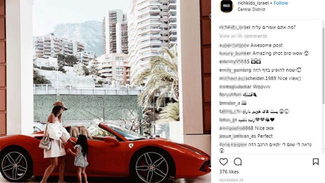 Anak muda Israel pamer kekayaan (richkids_israel/instagram.com)
