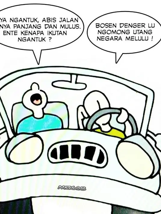 Nggak boleh ngantuk ya kalo lagi nyetir di jalan tol (Source: Ist)