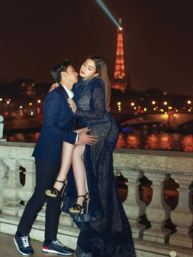 5 Pemotretan Felicya Angelista dan Caesar Hito di Paris Ini Tampil Romantis