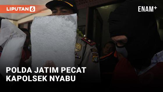 VIDEO: Polda Jatim Pecat Kapolsek Kasus Nyabu