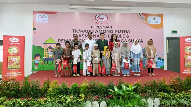 PT Sasa Inti Resmikan Penggunaan PLTS, PNB dan PAUD