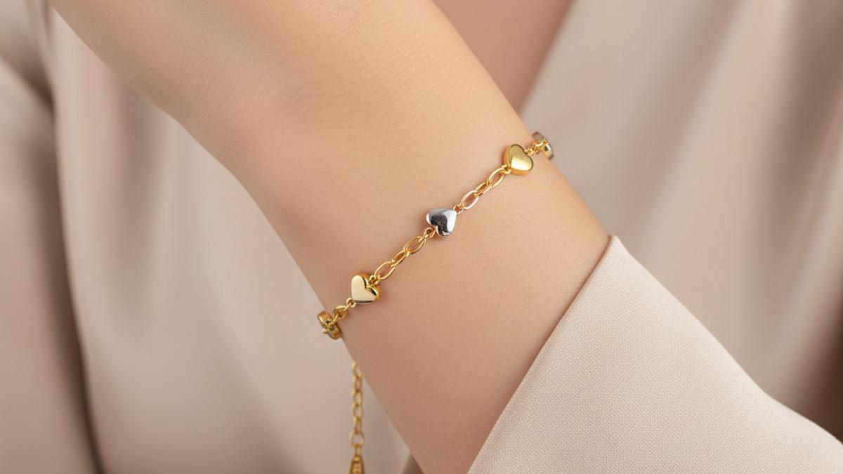 7 Model Gelang Emas Rantai Kombinasi Love Tren 2025, Desain Elegan untuk Tampil Mewah dan Romantis