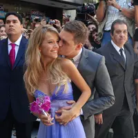 Michael Buble dan Luisana Lopilato (Bintang/EPA)