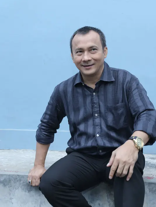 Salah satu artis senior yang ikut terlibat dalam film tersebut, Adi Bing Slamet berharap film itu bisa memberikan hiburan di tengah panasnya kampanye belakangan ini. (Galih W. Satria/Bintang.com)